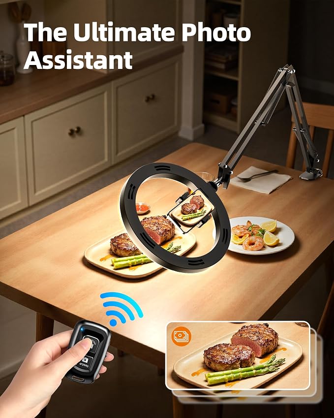 Ring Light for Desk, Overhead Phone Mount - Image 6