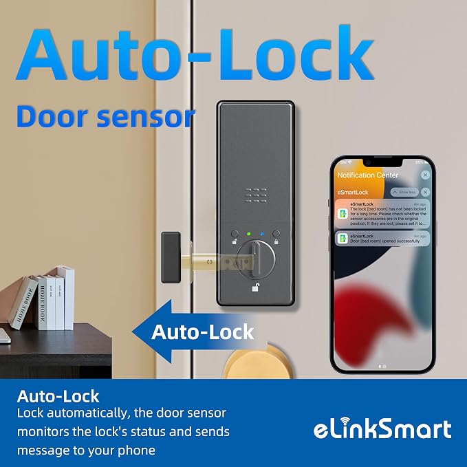 eLinkSmart Fingerprint Keyless Entry Door Lock - Image 7
