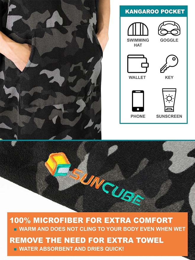 SUN CUBE Surf Poncho Changing Robe - Image 3