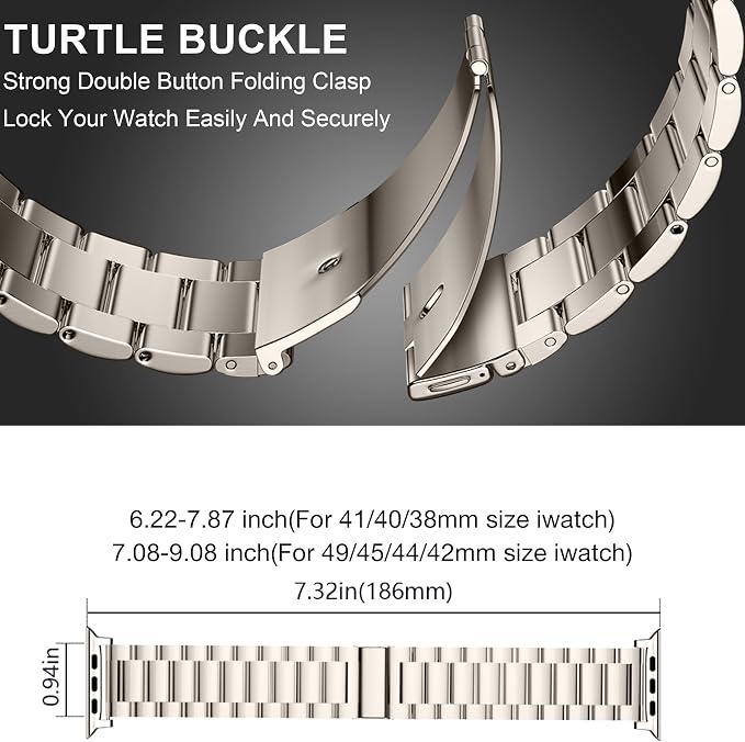 EPULY Compatible with Apple Watch Band 49mm 45mm 44mm 42mm 41mm 40mm 38mm - Image 3