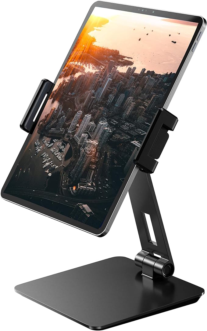Maxonar iPad Stand Holder, Heavy-Duty Aluminum Alloy Tablet Stand, 360° Swivel by Maxonar