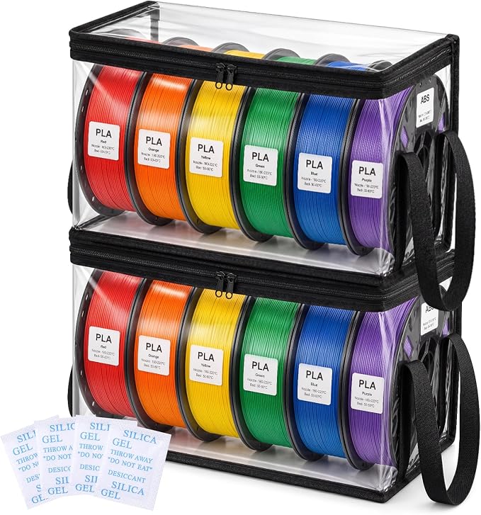 Dansydaisy 2 Pack 3D Printer Filament Storage Box by Dansydaisy