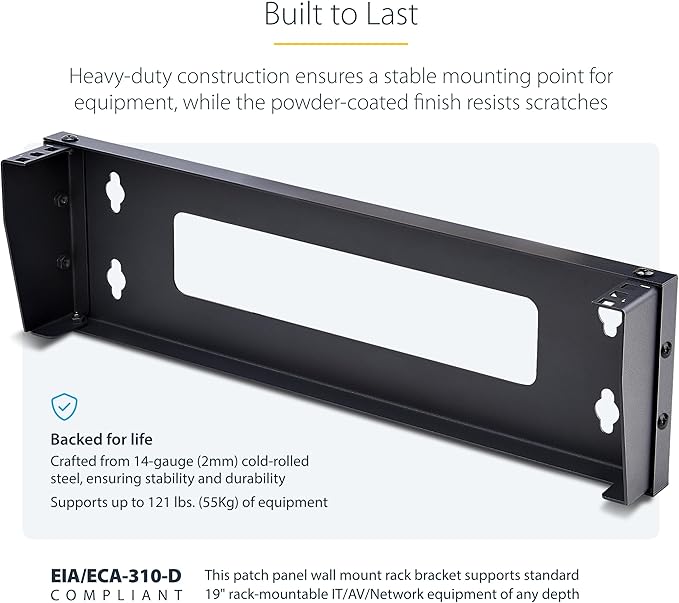 StarTech.com 1U Vertical Wall-Mount Bracket - Image 3