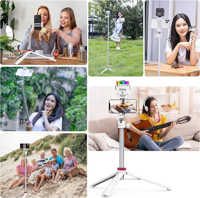 ULANZI MT-44 Extendable Phone Tripod, 360° Ball Head Camera Tripod - Image 7