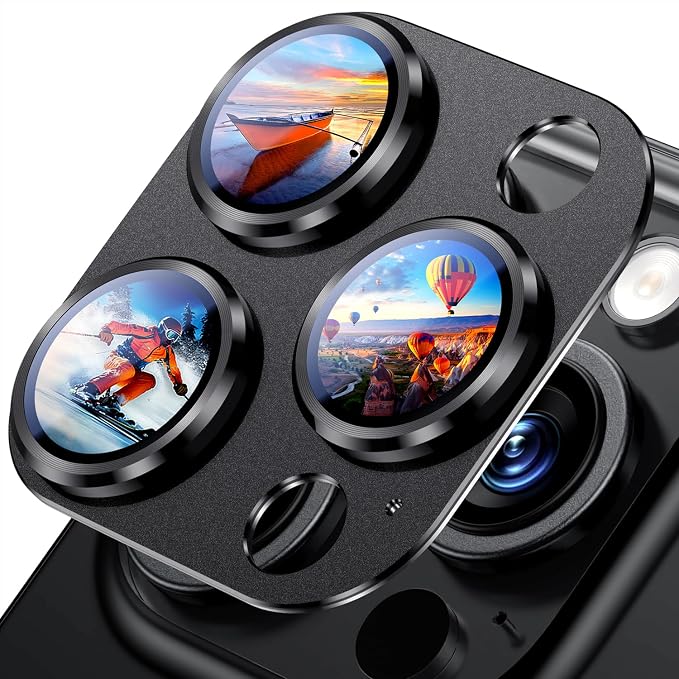 Uyiton Compatible with iPhone 16 Pro/iPhone 16 Pro Max Camera Lens Protector by Uyiton