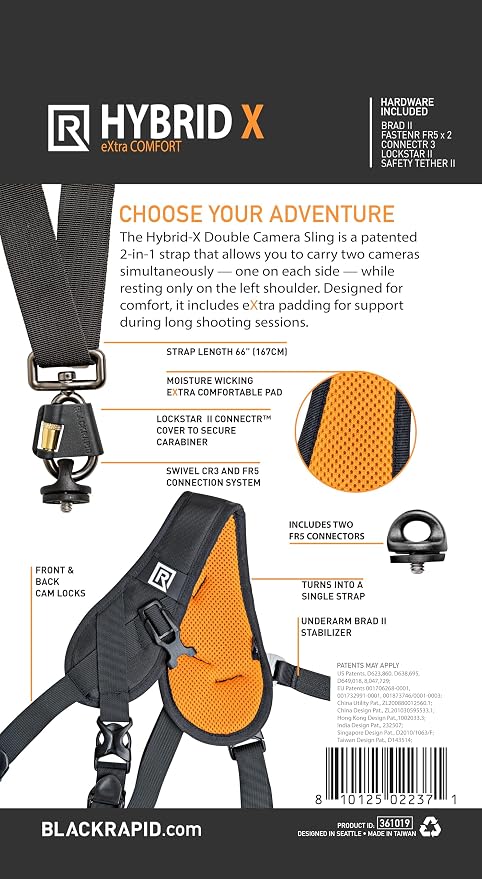 BLACKRAPID Camera Strap for 1 or 2 DSLR, SLR and Mirrorless Cameras - Image 7