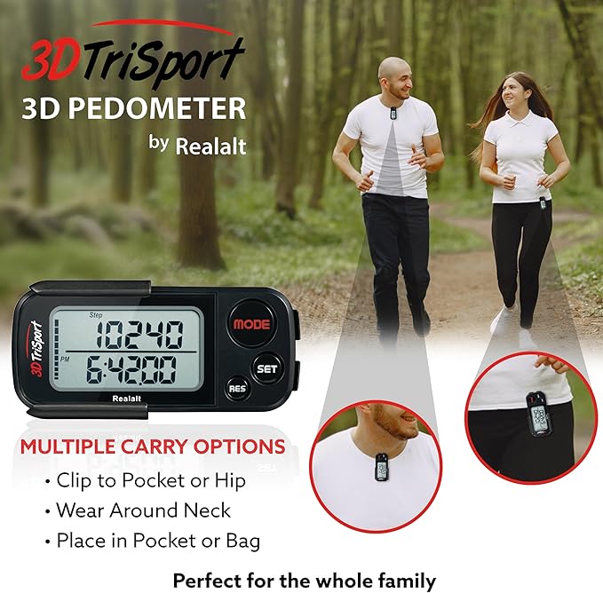 Realalt 3DTriSport 3D Walking Pedometer - Image 5