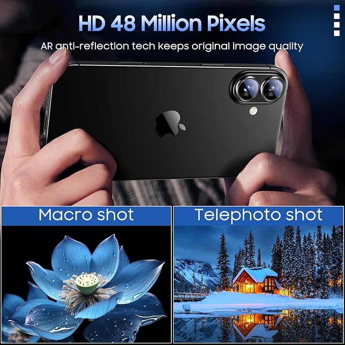 Uyiton Compatible with iPhone 16 / iPhone 16 Plus Camera Lens Protector - Image 3