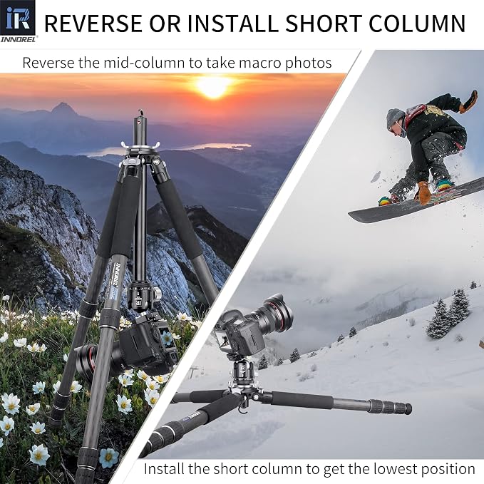 Carbon Fiber Tripod-INNOREL GT324C Professional Compact Portable Tripod - Image 7