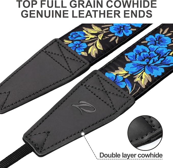 Padwa Lifestyle Blue Rose Camera Strap - Image 2