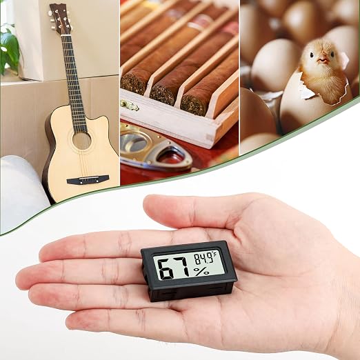 EWPJDK Mini Hygrometer Indoor Humidity Meter Hygrometer Thermometers 4 Pack - Image 6