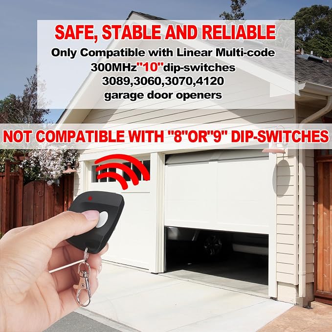 Kingdder 3 Pieces Gate Opener Remote Compatible - Image 5