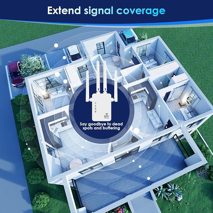 WiFi Extender Signal Booster-2.4GHz 300Mbps WiFi Booster - Image 3