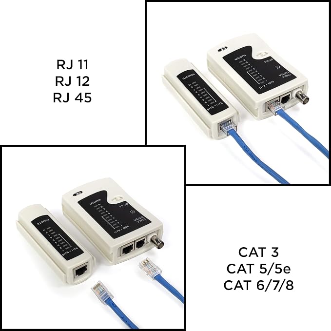 THE CIMPLE CO 3-in-1 RJ45, BNC Cable Tester Tool - Image 7