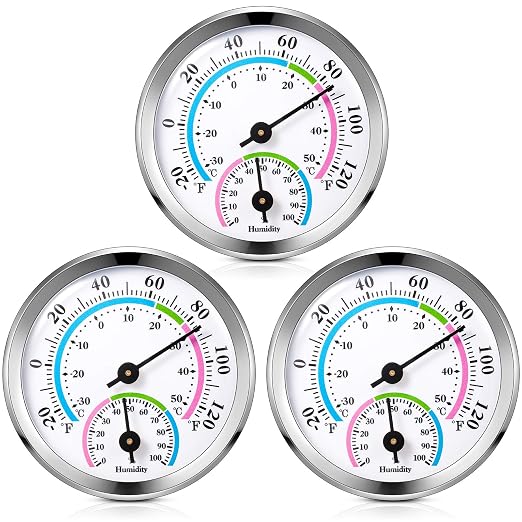 Weewooday 3 Pcs Indoor Outdoor Thermometer 2 in 1 Mini Home Temperature by Weewooday