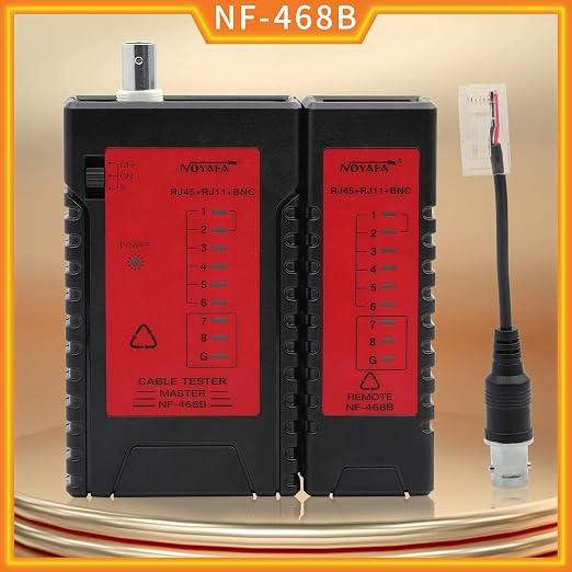 Nf-468b Network LAN Cable Wire Tester Rj45 Rj11 Rj12 BNC Cat5 Tracker Wire - Image 2