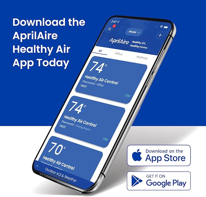 AprilAire S86WMUPR Wi-Fi Programmable Thermostat, 2H/2C Heat/Cool Stages or - Image 10