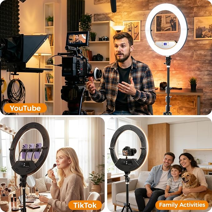 18 inch Ring Light with Tripod Stand - Image 7