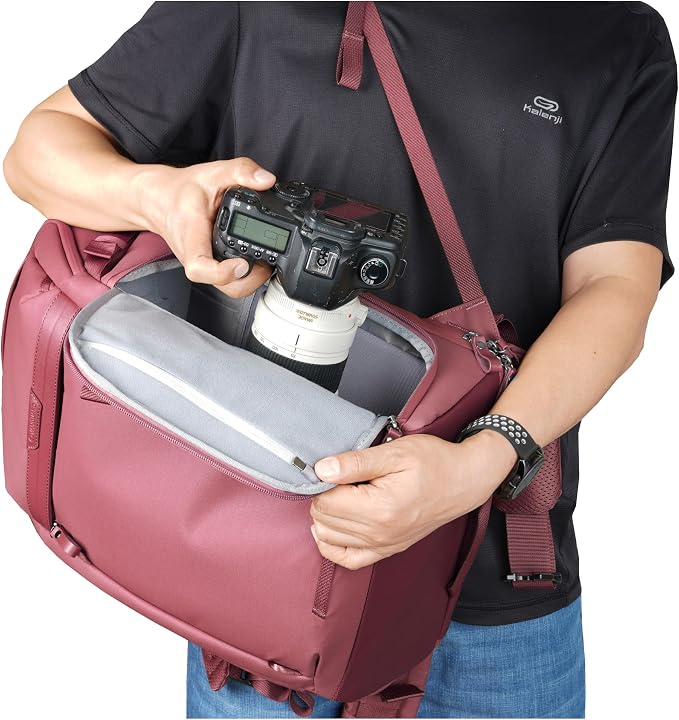 VANGUARD VEO Metro B25L Camera & Everyday Backpack – Fits 70–200mm Attached - Image 6