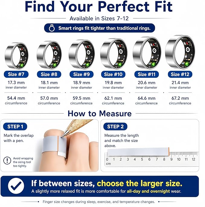Smart Ring Health & Fitness Tracker - Image 2
