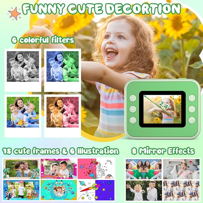Kids Camera Instant Print, Christmas Birthday Gifts - Image 4