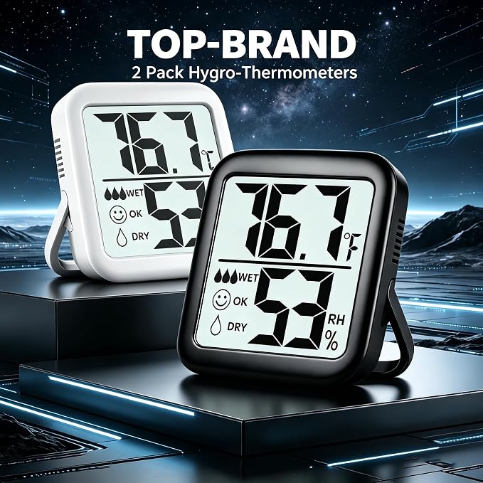 Antonki 2 Pack Room Thermometer - Image 2