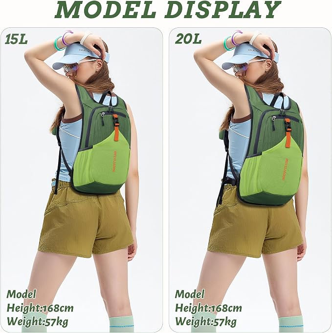BECOJADDE 20L Small Hiking Backpack - Image 5