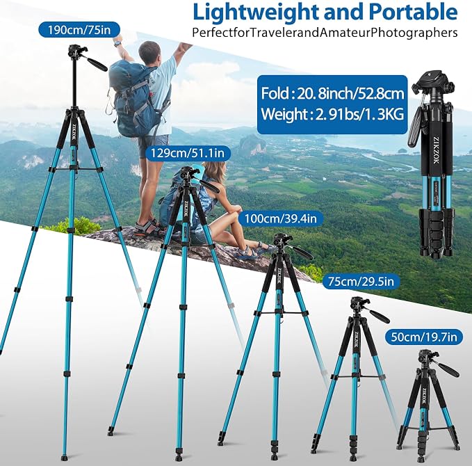 75" Heavy Duty Camera Tripod Stand - Image 3
