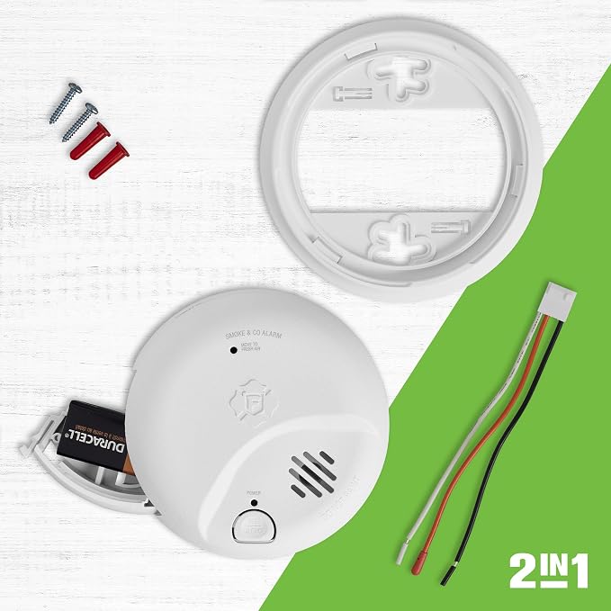 First Alert SMICO100-AC Interconnect Hardwire Combination Smoke & Carbon - Image 3