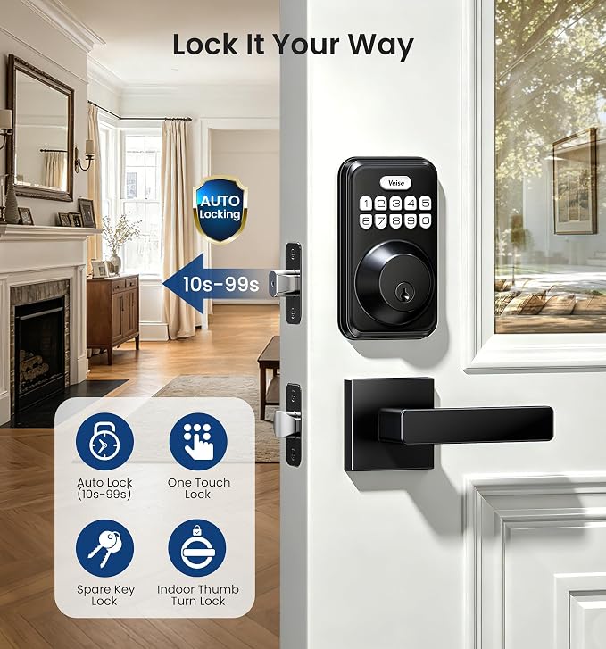 Veise Keyless Entry Door Lock - Image 3