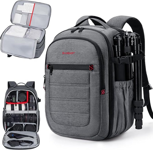 BAGSMART Camera Bag for DSLR, Waterproof Camera Backpacks for Photographers by BAGSMART