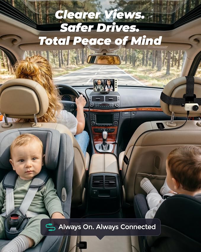 #1 Magnetic Double Car Camera for 2 Baby - Image 2