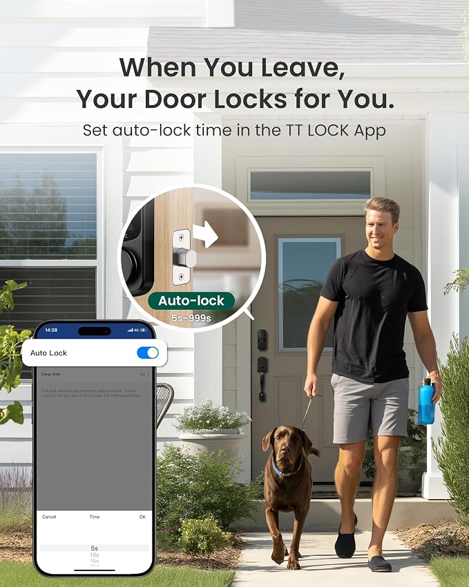 DESLOC Smart Door Lock B200, Smart Deadbolt Lock, Keyless Entry Door Lock - Image 7
