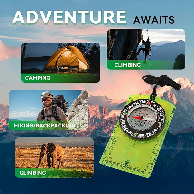 Compass Hiking Survival, Wilderness Survival Compass - Image 5