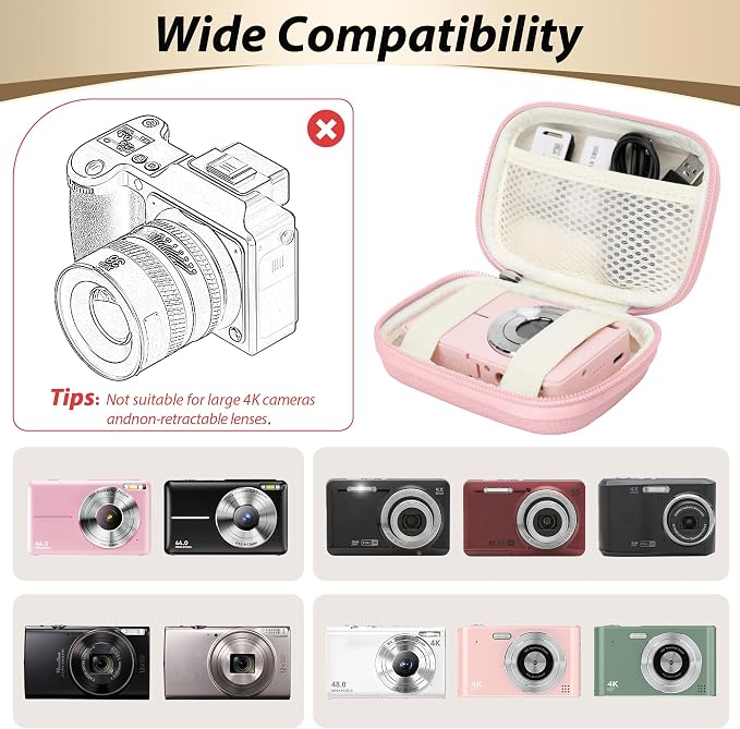Digital Camera Case for CAMKORY, KODAK PIXPRO FZ45/FZ55, Canon IXUS 285 HS - Image 3