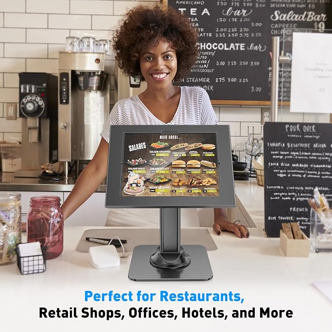 AboveTEK Anti-Theft iPad Kiosk Stand – POS iPad Security Mount - Image 2