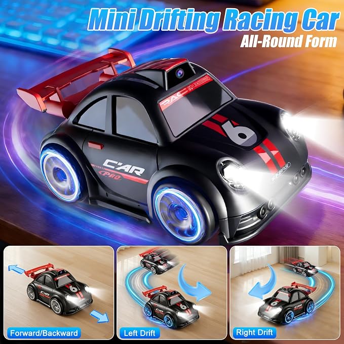 Mini RC Car with Camera, 2.4" Screen FPV Remote Control Car with 8G Card - Image 4