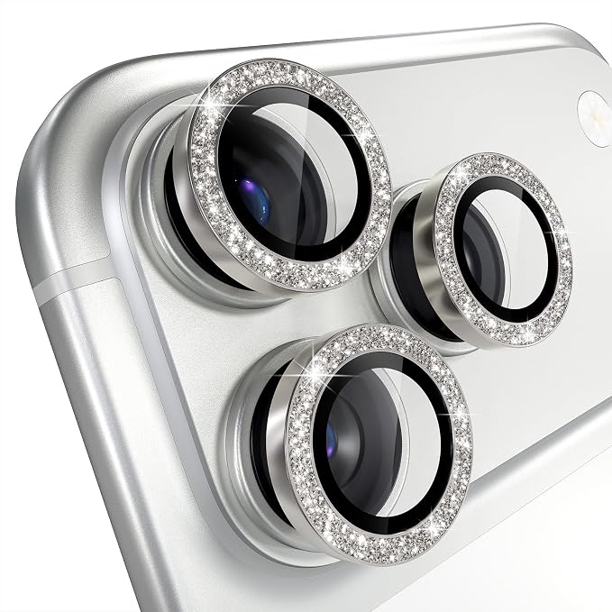 Misea Compatible for iPhone 17 Pro/iPhone 17 Pro Max Camera Lens Protector Bling - Image 8