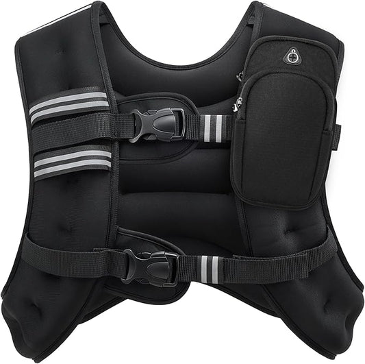 ZELUS Weighted Vest, 6lb/8lb/12lb/16lb/20lb/25lb/30lb Weight Vest by ZELUS