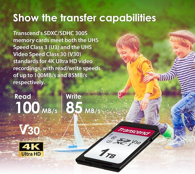 Transcend SDC300S 1TB SDXC SD Card, UHS-I U3 V30, 4K UHD & Full HD - Image 5