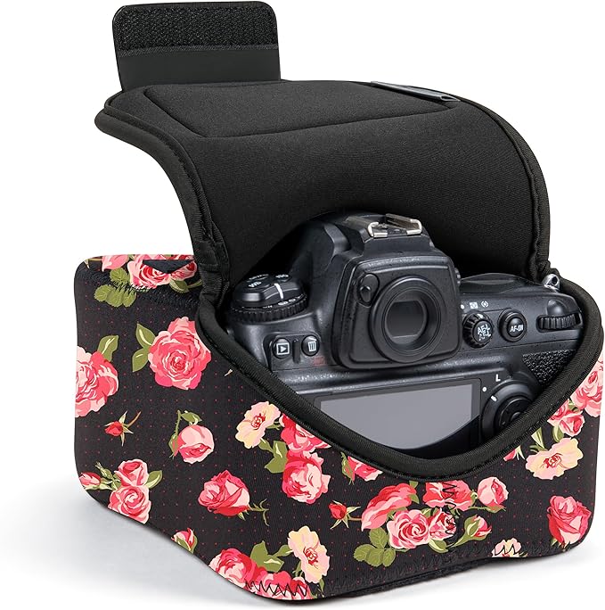 USA Gear Camera Sleeve for Mid-Size SLRs Compatible by USAGEAR