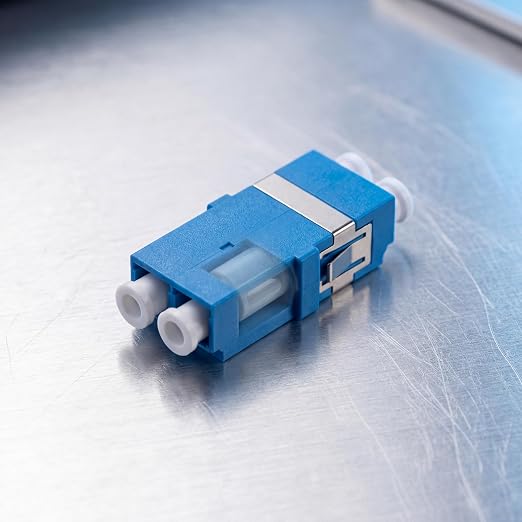 LC UPC Duplex Fiber Optic Adapter, Single Mode LC to LC Coupler - Image 7