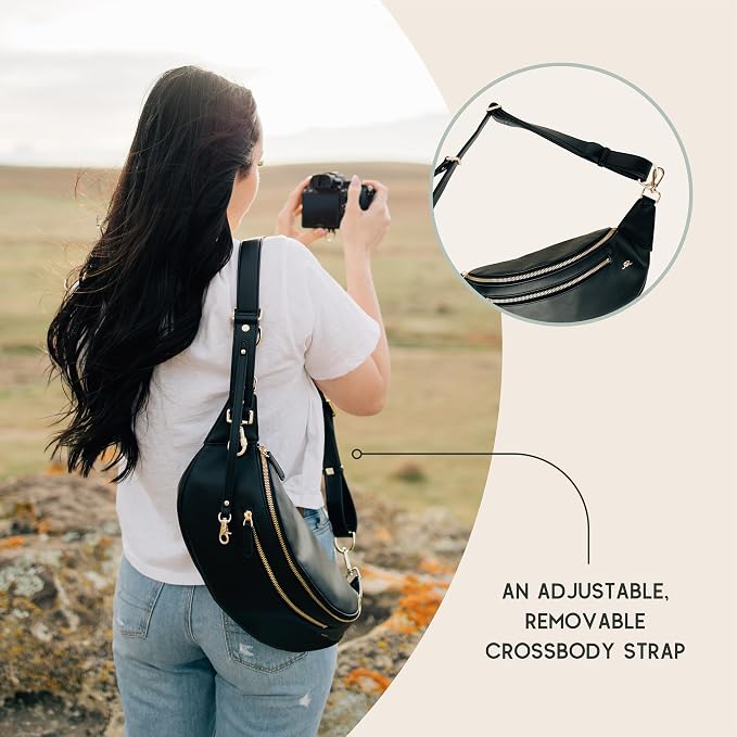 The Sidekick Camera Bag – Compact, Vegan Leather, Hands-Free Crossbody - Image 5