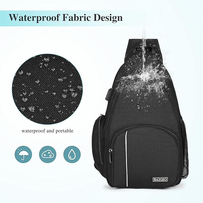 BAIGIO Camera Sling Bag Small Camera Backpack - Image 6