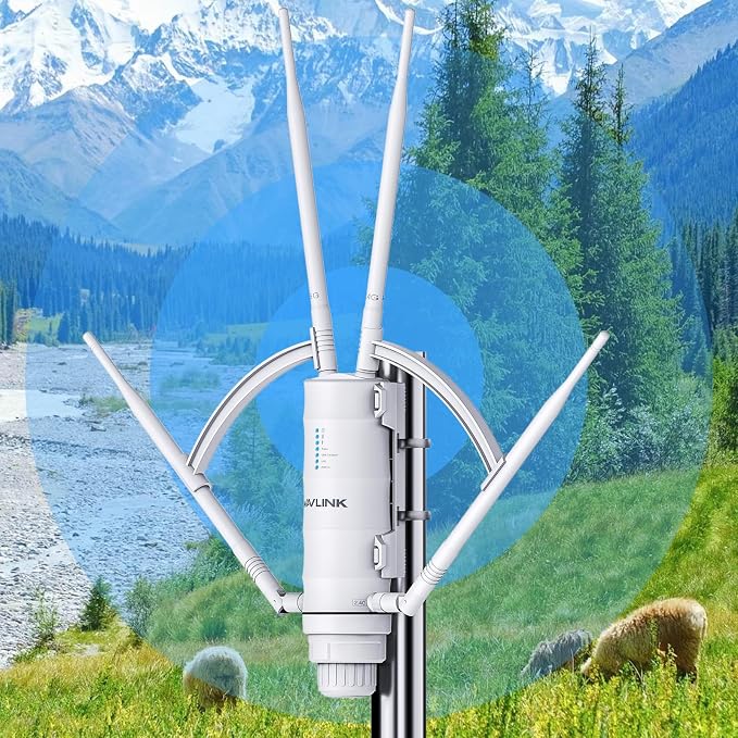 WAVLINK AC1200 Outdoor Mesh Extender/Router, Long Range IP65 Waterproof WiFi by WAVLINK%C2%AE