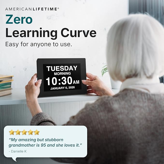 American Lifetime New 2026 Dementia Clock Large - Image 6