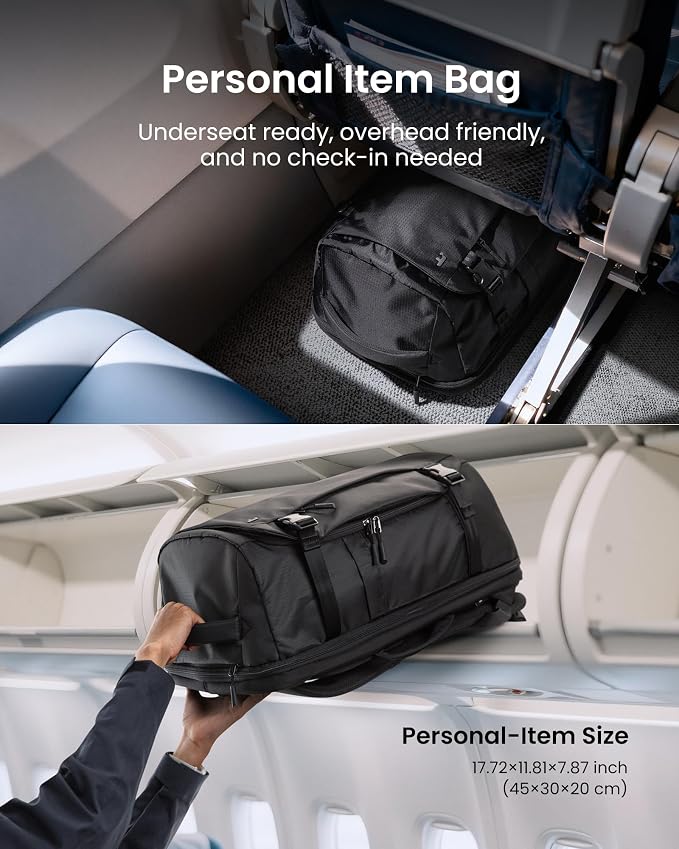 tomtoc Travel Backpack 28L, TSA Friendly Flight Approved Carry-on Luggage - Image 4