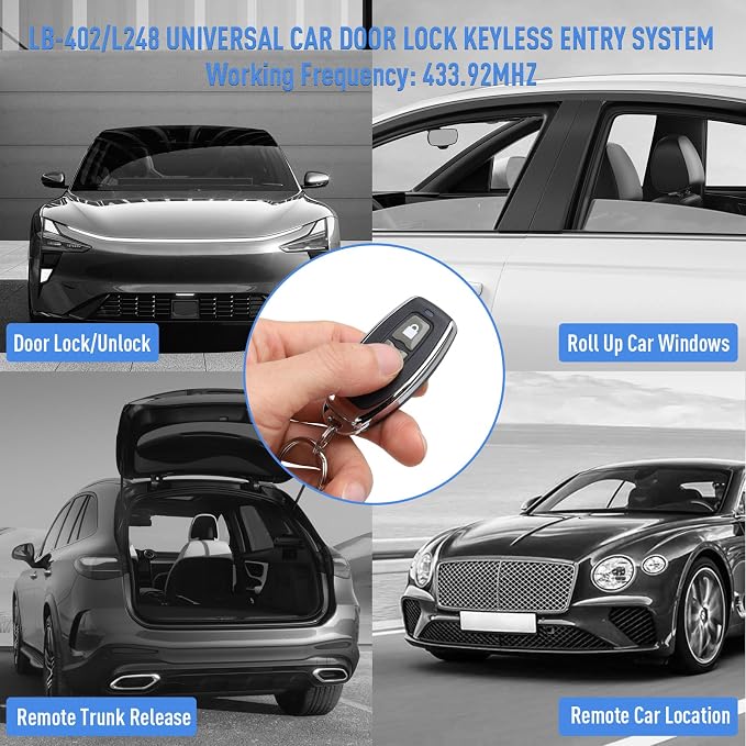 Keyless Entry Car System, Auto Remote Control Kit - Image 7