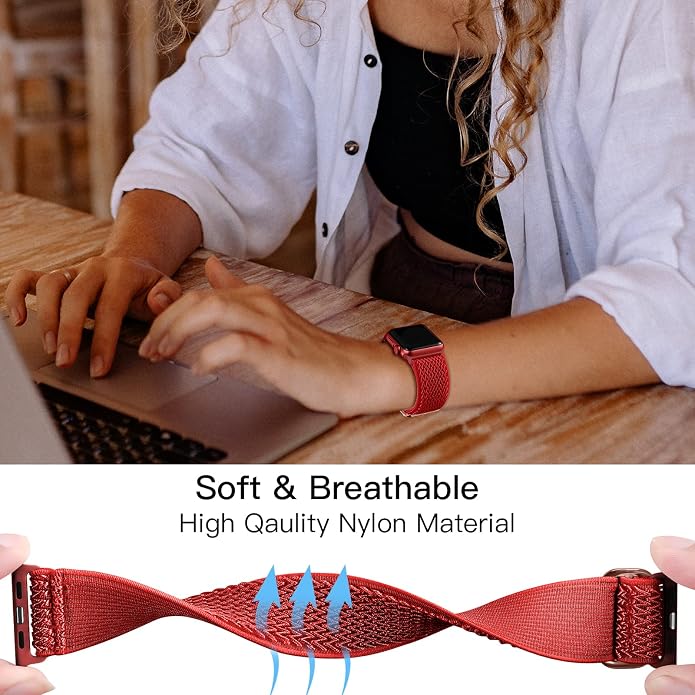 Lerobo Stretchy Nylon Solo Loop Band, Compatible - Image 4