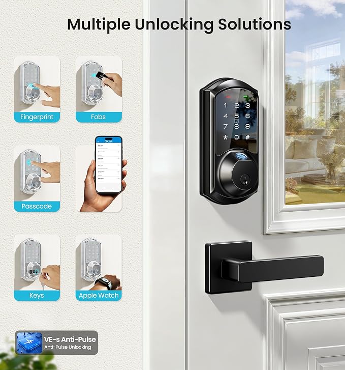 Veise VE07-L Fingerprint App Control Smart Locks - Image 2